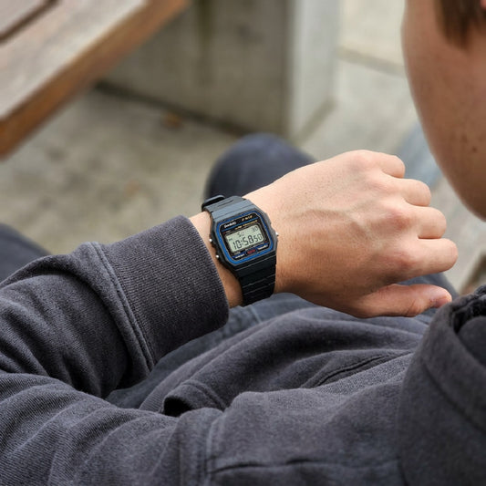 Ρολόι Ανδρικό Ψηφιακό Casio F-91W-1YEG Μαύρο