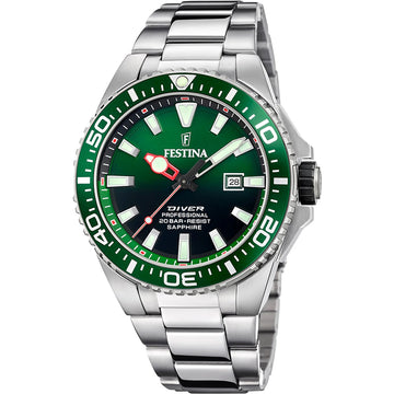Festina Diver Professional Silver Stainless Steel Bracelet