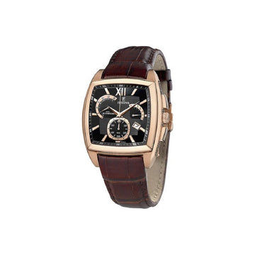 Ανδρικό Ρολόι Festina Chronograph με Καφέ Δερμάτινο Λουράκι