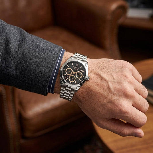 Gant East Hampton Silver Stainless Steel Bracelet