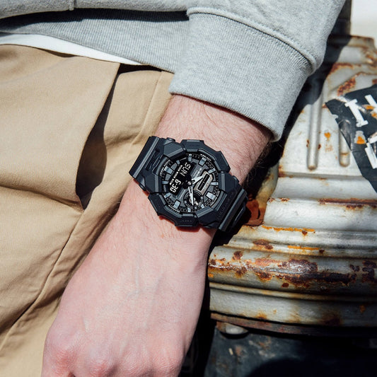 Ανδρικό Ρολόι Casio G-Shock Μαύρο με Ψηφιακή & Αναλογική Ένδειξη