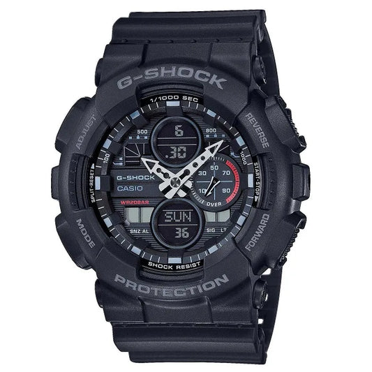 Ρολοί ανδρικό Casio G Shock GA-140-1A1ER με Rubber και αναλογικό ψηφιακό καντράν