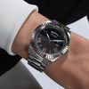 Ρολοί ανδρικό Guess CONNOISSEUR GW0265G1 με μπρασελέ και μαύρο καντράν
