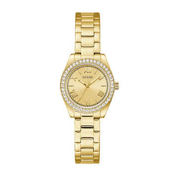 GUESS Γυναικείο Ρολόι Χρυσό με Κρύσταλλα GW0841L7