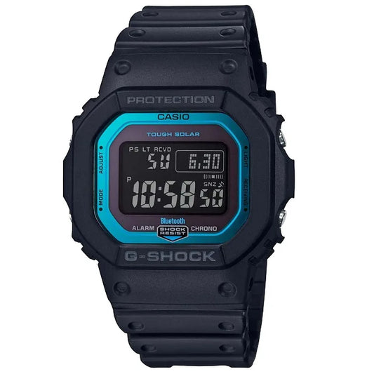 Ρολοί ανδρικό Casio G-Shock Tough Solar GW-B5600-2ER με Rubber και ψηφιακό καντράν