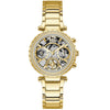 Ρολόι γυναικείο Guess Solstice Multifunction GW0403L2 με μπρασελέ και γκρι καντράν