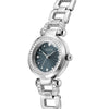 Ρολόι Γυναικείο Guess Lady Glitz Ασημί με Πετρόλ Πράσινο Καντράν και Κρύσταλλα GW0869L5