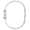 Ρολόι Γυναικείο Guess Mini Oval Ασημί με Ασημί Καντράν και Bangle Μπρασελέ GW0924L1