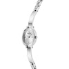 Ρολόι Γυναικείο Guess Mini Oval Ασημί με Ασημί Καντράν και Bangle Μπρασελέ GW0924L1