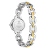 Ρολόι Γυναικείο Guess Mini Logo Ασημί Χρυσό με Ασημί Καντράν και Δίχρωμο Μπρασελέ GW1019L3