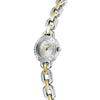 Ρολόι Γυναικείο Guess Mini Logo Ασημί Χρυσό με Ασημί Καντράν και Δίχρωμο Μπρασελέ GW1019L3