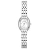 Ρολόι Γυναικείο Guess Oval Crystal Ασημί με Ασημί Καντράν και Κρύσταλλα GW1092L1