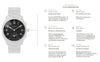 Ρολόι γυναικείο Kronaby Sekel Smartwatch A1000-0715 με μπρασελέ και ασημί καντράν