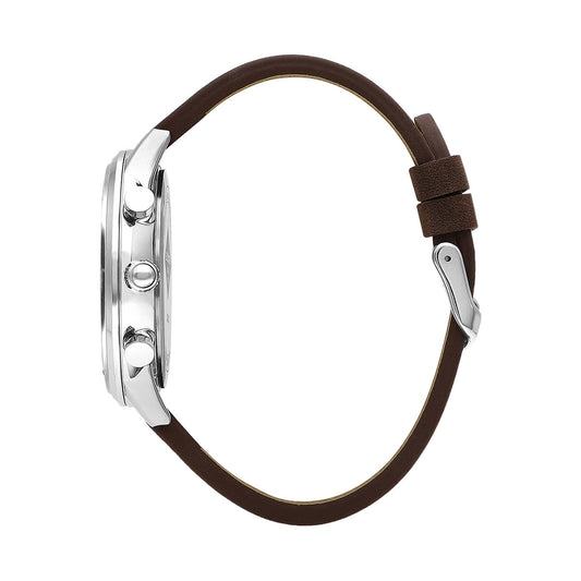 Lee Cooper Chronograph Brown Leather Strap