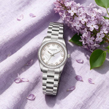Ρολόι Γυναικείο Lee Cooper Ασημί με Ζιργκόν LC08155.320