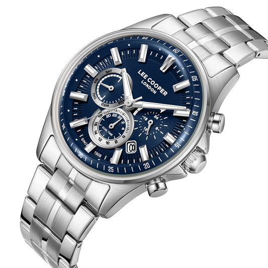 Ρολόι LEE COOPER Dual Time Silver Metallic Bracelet  LC08213.390