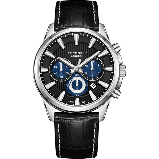 Lee Cooper LC08239.351  Ανδρικό Ρολόι Χρονογράφος με Δερμάτινο Λουράκι