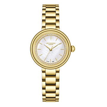 Ρολόι LEE COOPER Crystals Gold Metallic Bracelet LC08279.120
