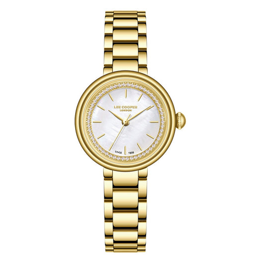 Ρολόι LEE COOPER Crystals Gold Metallic Bracelet LC08279.120