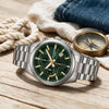 Ρολόι Ανδρικό Lee Cooper Ασημί με Πράσινο Καντράν LC08451.370