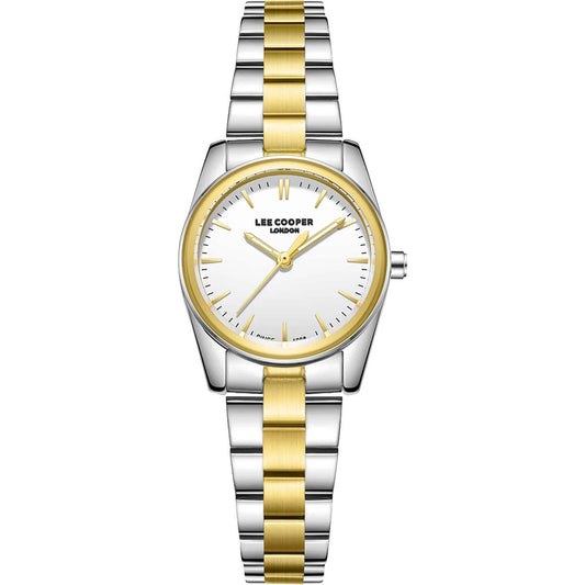 Lee Cooper LC08299.230  Γυναικείο Ρολόι Δίχρωμο με Μεταλλικό Μπρασελέ