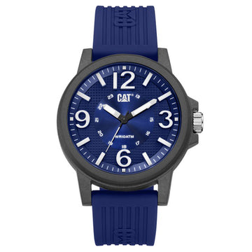 Caterpillar Groovy Blue Silicone Strap