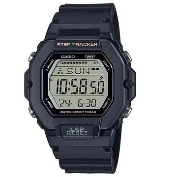 Ρολόι ανδρικό Casio Collection Rubber LWS-2200H-1AVEF με ψηφιακό καντράν