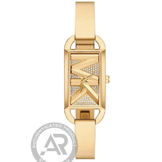 Ρολόι Γυναικείο Michael Kors Empire Χρυσό με Γεωμετρικό Καντράν και Κρύσταλλα MK4840