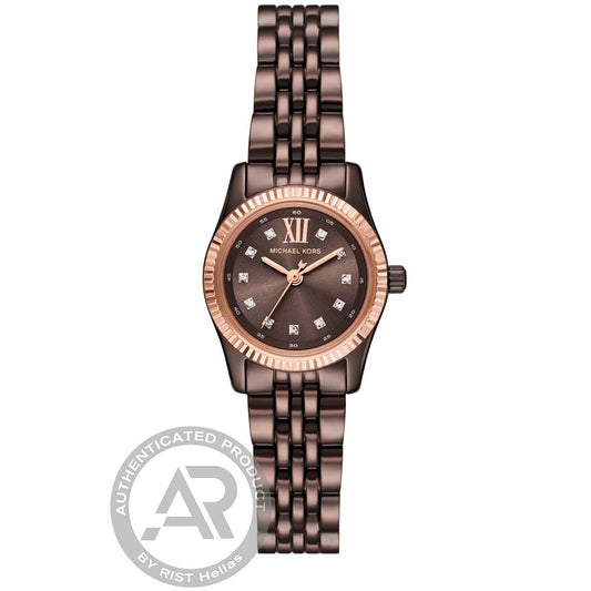 Michael Kors Petite Lexington Brown Stainless Steel Bracelet