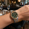 Ρολόι Γυναικείο Michael Kors Lexington Δίχρωμο με Πράσινο Καντράν και Χρονογράφο MK4984