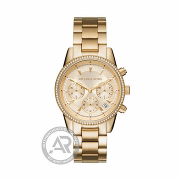 Michael Kors Γυναικείο Χρονογράφος σε Χρυσή Απόχρωση MK6356