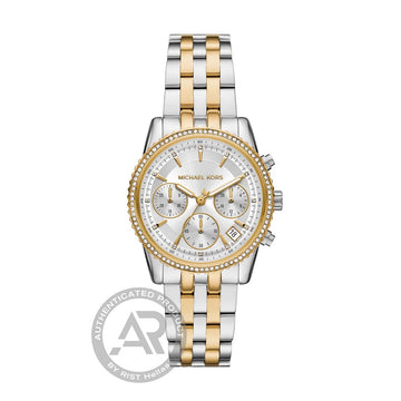 Michael Kors Γυναικείο Χρονογράφος Δίχρωμο με Κρύσταλλα MK7532
