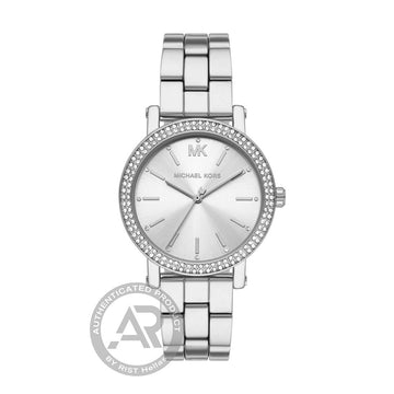 Michael Kors Γυναικείο Ρολόι σε Ασημί Απόχρωση με Κρύσταλλα MK7549