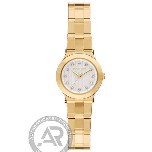 Γυναικείο Ρολόι Michael Kors Χρυσό με Κρύσταλλα και Μεταλλικό Μπρασελέ