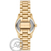 Ρολόι Γυναικείο Michael Kors Lexington Χρυσό με Πράσινο Καντράν και Κρύσταλλα MK7622