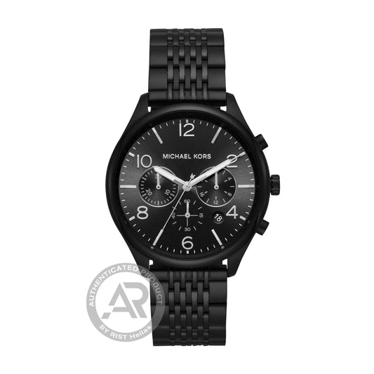 Ρολοί unisex Michael Kors Merrick MK8640 με μαύρο μπρασελέ