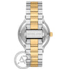 Ρολόι Ανδρικό Michael Kors Austin Δίχρωμο Ασημί Χρυσό με Ασημί Καντράν MK9274