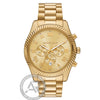 Ρολόι Ανδρικό Michael Kors Lexington Χρυσό με Χρυσό Καντράν και Χρονογράφο MK9276
