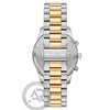 Ρολόι Ανδρικό Michael Kors Lexington Δίχρωμο Ασημί Χρυσό με Πράσινο Καντράν και Χρονογράφο MK9277