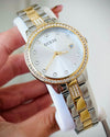 GUESS Γυναικείο Ρολόι Δίχρωμο με Κρύσταλλα GW0725L1