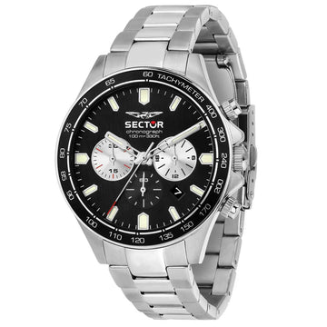 Sector 230 Chronograph Silver Stainless Steel Bracelet