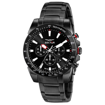 Sector 450  Chronograph Black Stainless Steel Bracelet