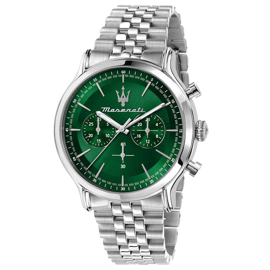 Maserati Epoca Chronograph Silver Stainless Steel Bracelet