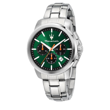 Maserati Successo Chronograph Silver Stainless Steel Bracelet