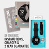 Reflex Active Series 22 Black Rubber Strap