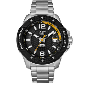 Caterpillar Shockmaster Silver Stainless Steel Bracelet