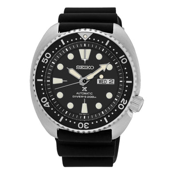 Seiko Prospex 'Turtle' Automatic Black Rubber Strap