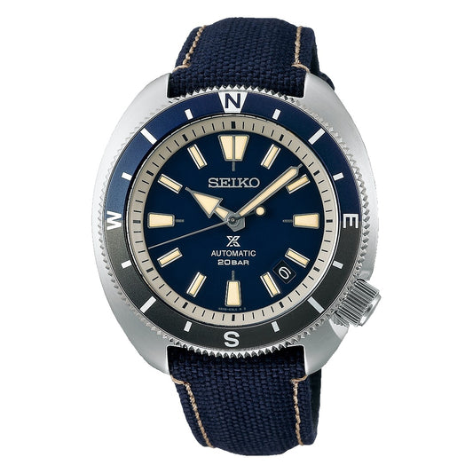 Seiko Prospex 'Tortoise' Land Edition Automatic Blue Fabric Strap