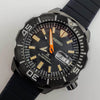 Ρολόι ανδρικό Seiko Prospex Black Series Monster SRPH13K1F με καουτσούκ και μαύρο καντράν