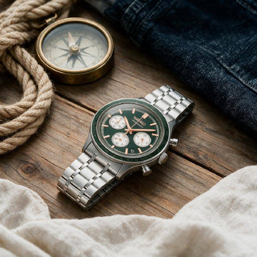 Ρολόι Ανδρικό Seiko Χρονογράφος Πράσινο Καντράν SSB481P1